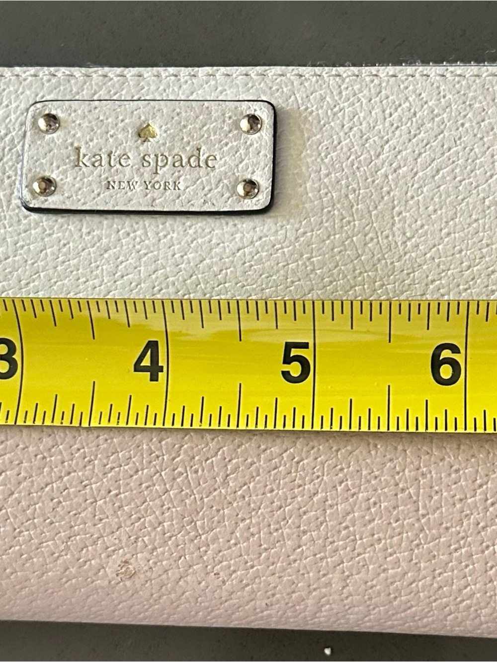 kate spade Two-Tone Cream and Tan Leather Wallet - Picture 10 of 11
